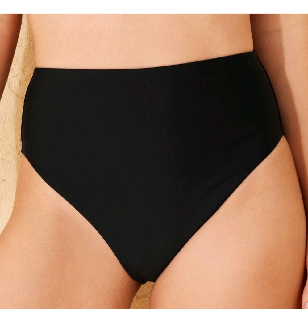 SS Black High-Waist Bikini Bottom